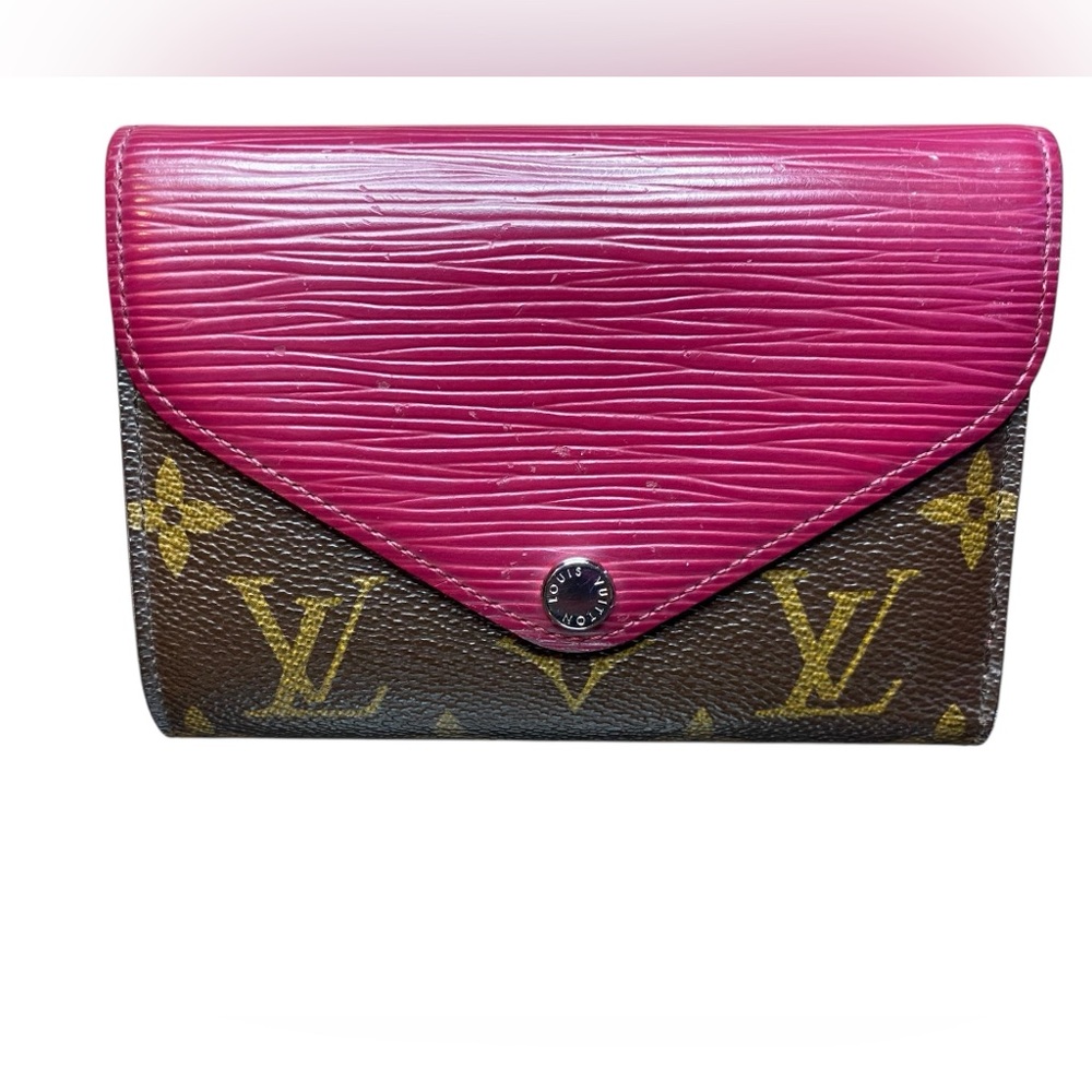 Louis Vuitton Epi Portefeuille Marie LouConpact Tri-Fold Wallet w/Dustbag